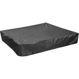 PERFETSELL Sandkastenabdeckungen 120cm*120cm Wasserdicht Sandkasten Abdeckung Oxford-Stoff Schwarz Sandkasten Abdeckplane mit Kordelzug für Sandkasten