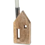 Formano Kerzenständer Kerzenständer aus Mangoholz Hausdesign Beige