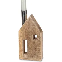 Formano Kerzenständer Kerzenständer aus Mangoholz Hausdesign Beige