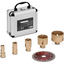 MSW - Diamantbohrkronen für Winkelschleifer 20/25/35/55/68 mm + Trennscheibe 115 mm