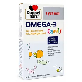 Doppelherz System Omega-3 Family Gel-Tabs 60 St.