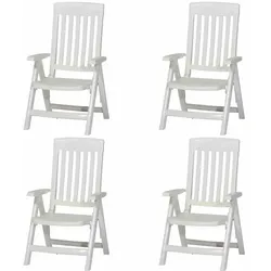 SIEGER Klappsessel »Palma«, 4er-Set, Kunststoff - weiss