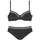 LASCANA Bügel-Bikini Damen Schwarz/Weiß/Goldfarben 44 Cup F