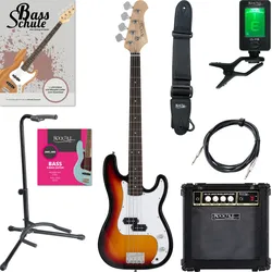 Rocktile Puncher E-Bass Sunburst Starter Set