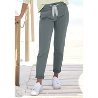 ELBSAND Sweathose mit Logodruck hinten, Jogginghose mit Kordelzug und Taschen, Gr. XL (42) N-Gr, petrol, , 74326230-XL N-Gr