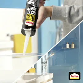Pattex Montagekleber Kleben statt Bohren Kristallklar 290 g