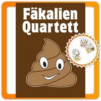 Fäkalien Quartett - Lustiges Kackspiel mit Scheiße für die Familie Scherzartikel