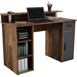 byLIVING Schreibtisch Diego old wood optik/anthrazit
