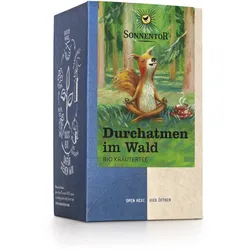 Durchatmen im Wald Tee Bio Doppelkammerbeutel – 18 Beutel für Entspannung21,6 g, DK-Beutel