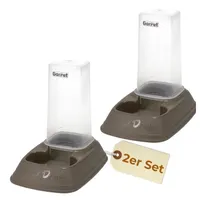 GarPet 2er Set Automatischer Futterspender Wasserspender 2in1 Futterautomat Wasserautomat für Hunde Katzen Wasser und Trockenfutter Automat Spender 700 ml