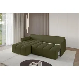 altdecor Ecksofa LONLI-L Bouclé 2-Sitzer Grün