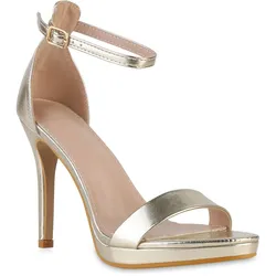 Damen High Heels in Gold