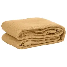vidaXL Zeltteppich Sandfarbe 400x400 cm HDPE