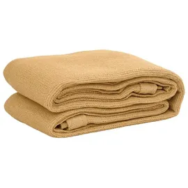 vidaXL Zeltteppich Sandfarbe 400x400 cm HDPE