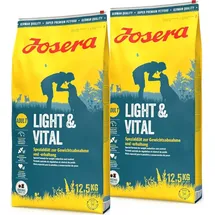 Josera Light & Vital 2 x12,5kg Sparpaket Trockenfutter für Hunde