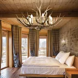 Ideal Lux Chalet Pendelleuchte 8-flammig, E14,