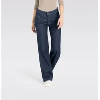 MAC Wide Leg Jeans mit Bügelfalte in Rinse-Waschung-D38 / L30