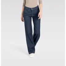 MAC Wide Leg Jeans mit Bügelfalte in Rinse-Waschung-D38 / L30