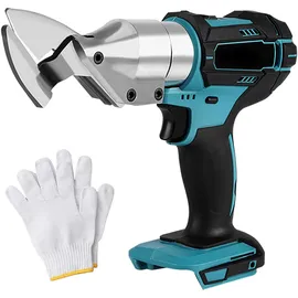 liropau Akku Blechschere Kompatibel mit Makita 18v, Elektrische Blechschere mit 360° drehbarem Kopf, Max. 2mm Scherendicke Elektrische Schere für Bleche,Teppiche,Stoff, Leder (ohne Akku)