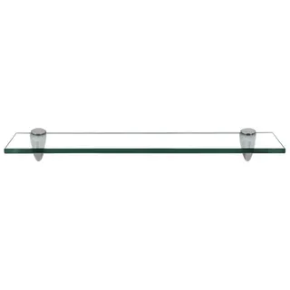 Clanmacy Wandregal Glasablage Glasregal ideal für Bad, Dusche 50x10x0.8 cm Klarglas