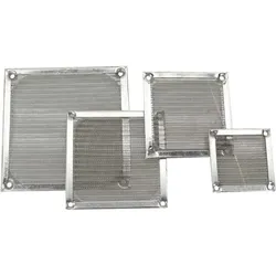 INLINE Lüftergitter, Aluminium Filter, 60x60mm