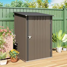 Outsunny Gerätehaus 1 x 1,03 m Braun