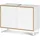 Germania Waschbeckenunterschrank 5000 Weiß/Eiche 80 cm x 60 cm x 34 cm