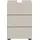 WELLTIME Waschbeckenunterschrank BIEL, Breite: 38 cm, 1 Tür, 2 Fächer, Siphonausschnitt (1-St) Waschbeckenunterschrank, Unterschrank, WBU, Badezimmer, Bad beige|schwarz