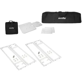 Eurolite 2x Stage Stand variabel inkl. Cover und Tasche Weiß
