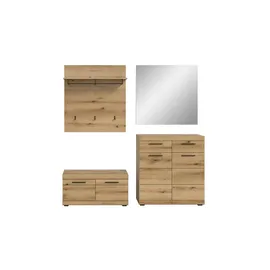 Möbel Kraft Garderobenkombination 195x40x197 cm beige