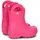 Crocs Handle It Rain Boot K, Unisex-Kinder Gummistiefel, Pink 23/24 - Rosa