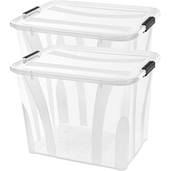 Siena Home, Aufbewahrungsbox, 2 er Set Aufbewahrungsbox 55 l (51 x 38.5 x 37.2 cm)