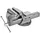 TOOLCRAFT Schraubstock Metall 100 x 125 mm grau