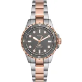 Fossil Damenuhr BLUE DIVE 36mm Multicolor-Edelstahl, ES5348