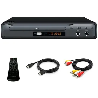 Kompakter DVD-Player mit SCART-Anschluss, Regionsfreier HD-DVD-CD-Player mit HDMI-Anschluss/AV-Anschluss, integriertes PAL/NTSC-TV-System, unterstützt MIC-Eingang, USB-Eingang (DVD Player)