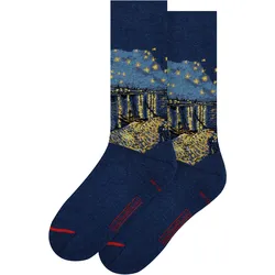 MuseARTa Unisex Socken Starry Night Over the Rhone