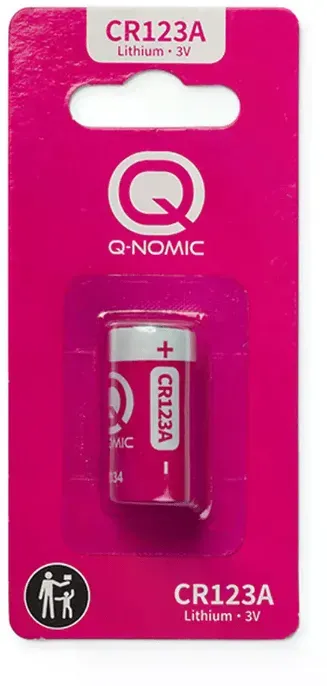 Q-Nomic Power CR123A 3V Lithium Batterie (1 Stück)