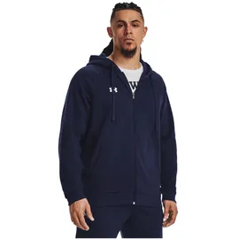 Under Armour Rival Fleece Kapuzenjacke Herren 410 midnight navy/white M