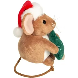 Teddy-Hermann Weihnachtsmaus mit Tannenbaum 11 cm,