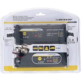 Dunlop Automotive Batterieladegerät-Trainer - 6/12 V - Intelligent - 6 Phasen - Indikatoren - IP65