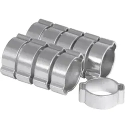 RIEGLER 2-Ohr-Schlauchklemme Stahl verzinkt 17-20mm Bandbreite 7,5mm