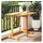vidaXL Balkontisch Gartentisch 90 x 60 x 72 cm Braun