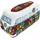 BRISA VW Collection - Volkswagen Neopren Universal-Schmink-Kosmetik-Kultur-Reise-Apotheke-Tasche-Mäppchen-Beutel T1 Bulli Bus (Flower/Bunt/Groß)