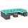 vidaXL Gartensofa-Set 11-tlg. schwarz