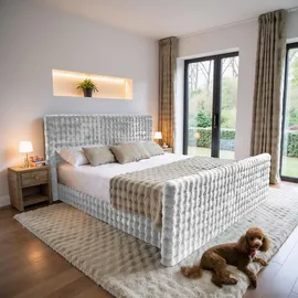 kaiser möbel Boxbett, Hellgrau, H3, Rechteckig, 160x200 cm Schlafzimmer, Betten, Boxspringbetten