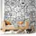 Profhome Fototapete Kindertapete 1,59 m x 2,8 m 4,45 m2 Schwarz/Weiß 398261-GU