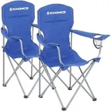 Songmics Campingstuhl 2er Set Blau