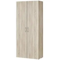 Schrank, 2-türig ¦ holzfarben ¦ Maße (cm): B: 80 H: 185 T: 40