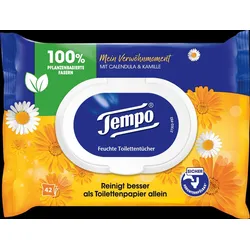 Tempo Feuchtes Toilettenpapier Calendula und Kamille 1-lagig