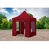 Faltpavillon Faltzelt Pavillon 2x2 Bordeaux Gartenzelt Klappzelt Wasserdicht